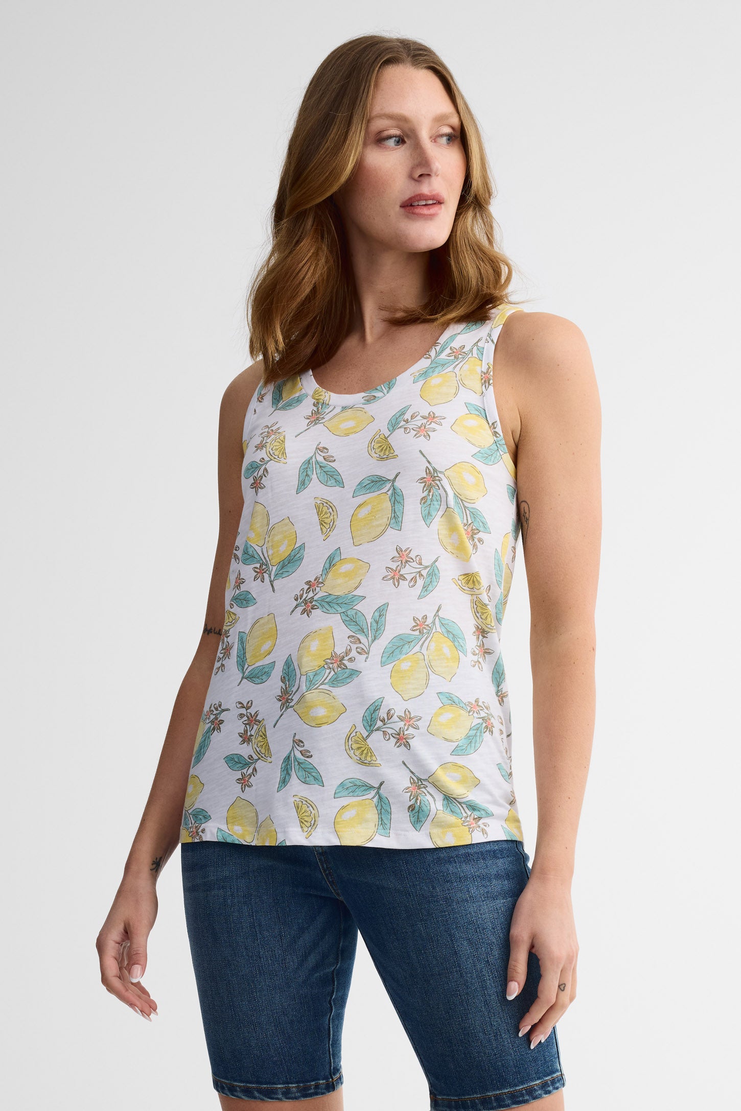 Camisole col dégagé coton, 2/30$ - Femme