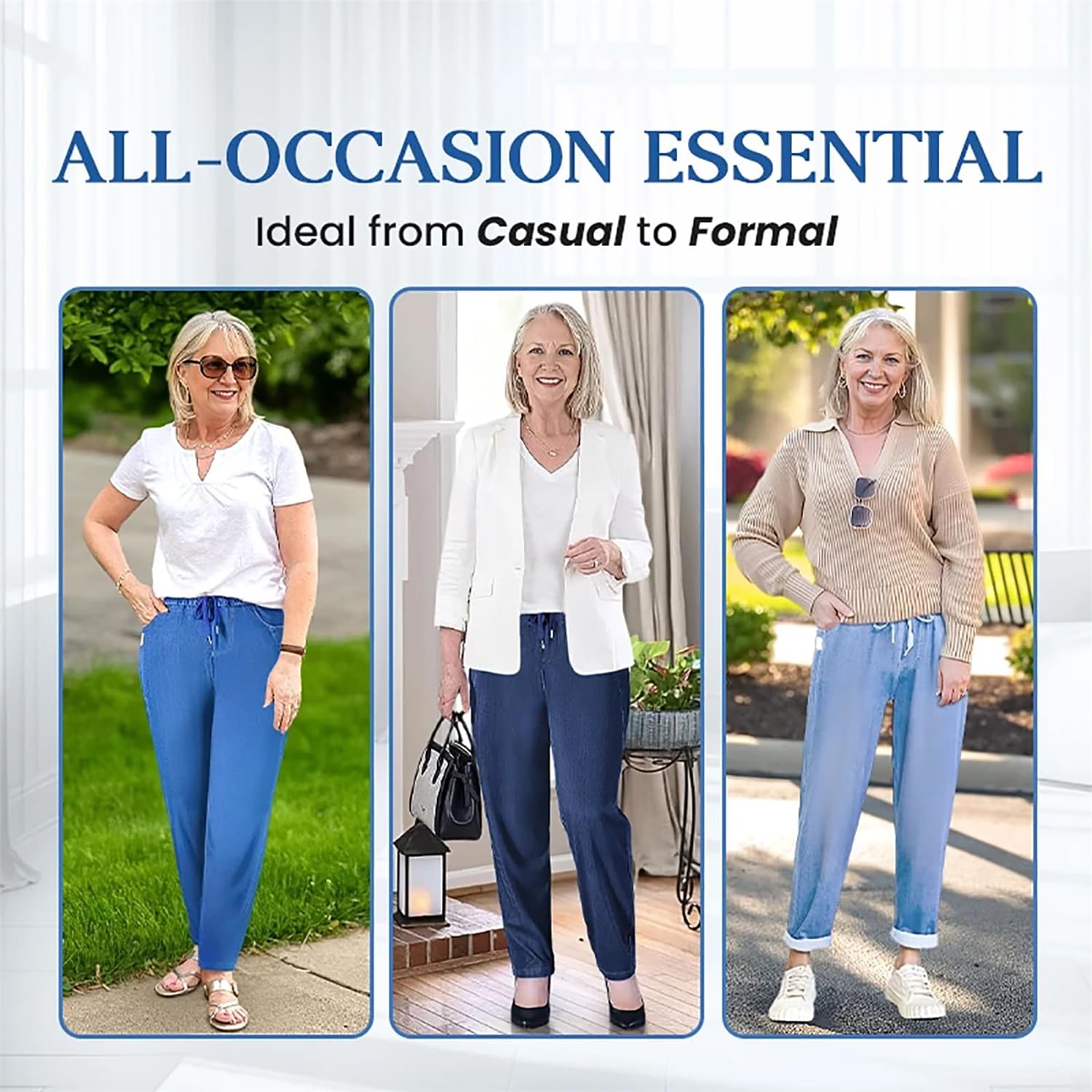 ⏰Last Day Sale🔥Women's High Waist Ultra-Stretch Mom Jeans