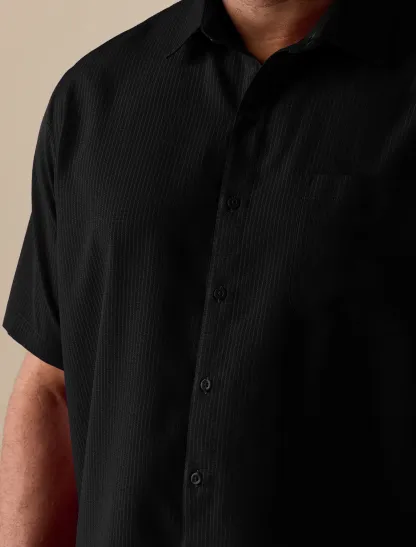Microfiber Comfort Grid Sport Shirt