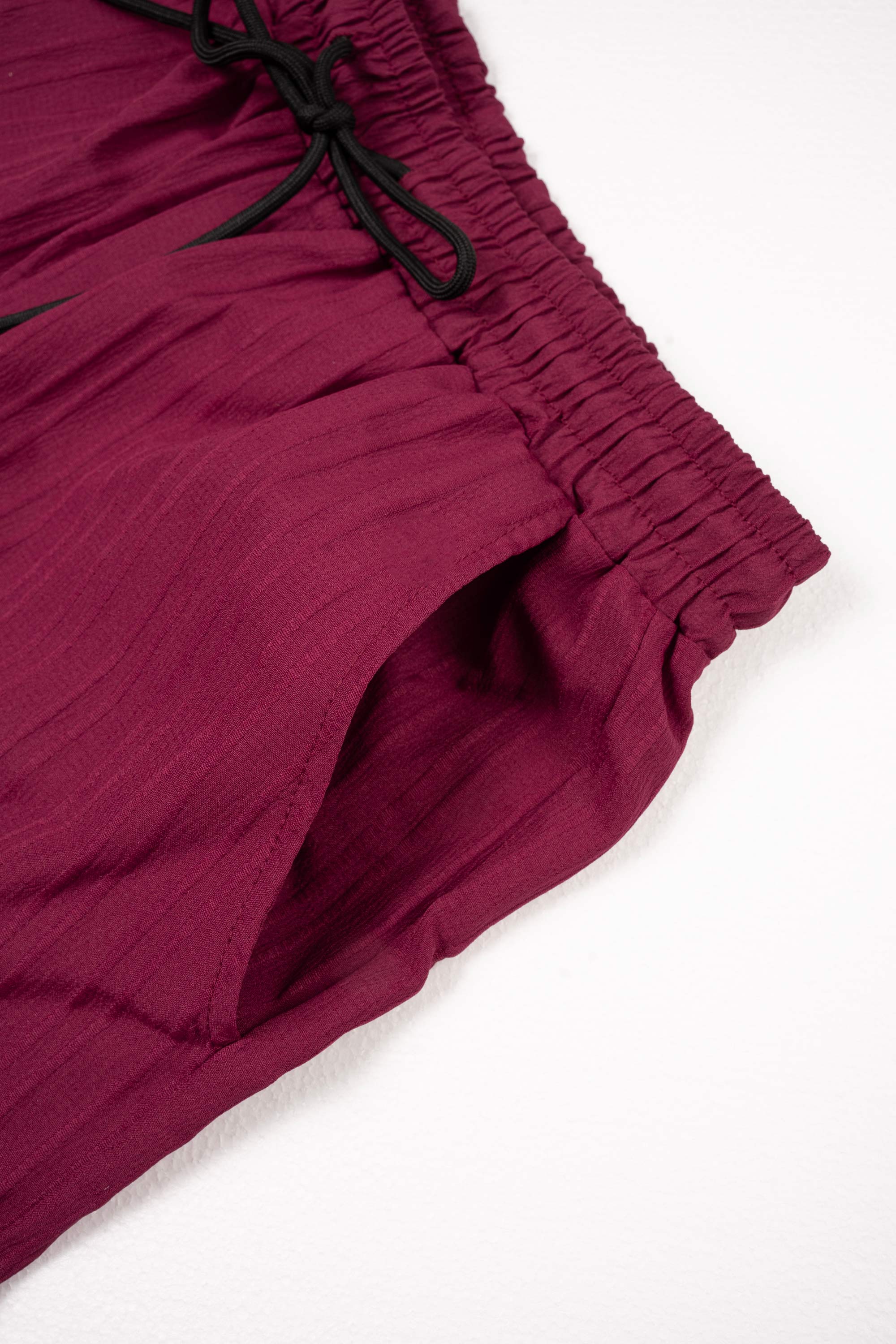 KZZ Men's Maroon Button-Front Shirt & Drawstring Pocket Trousers Set - Casual Short Sleeve Fitted Shirt & Elastic Waist Trousers for Summer Wear - Formal Menswear, FallFreshness Shortsleeve christmas gifts for him