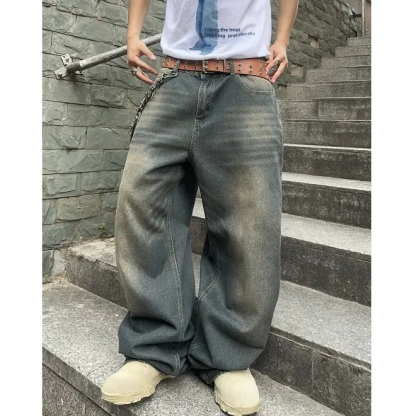 Men's Vintage Baggy Jean Wide Leg Denim Pant