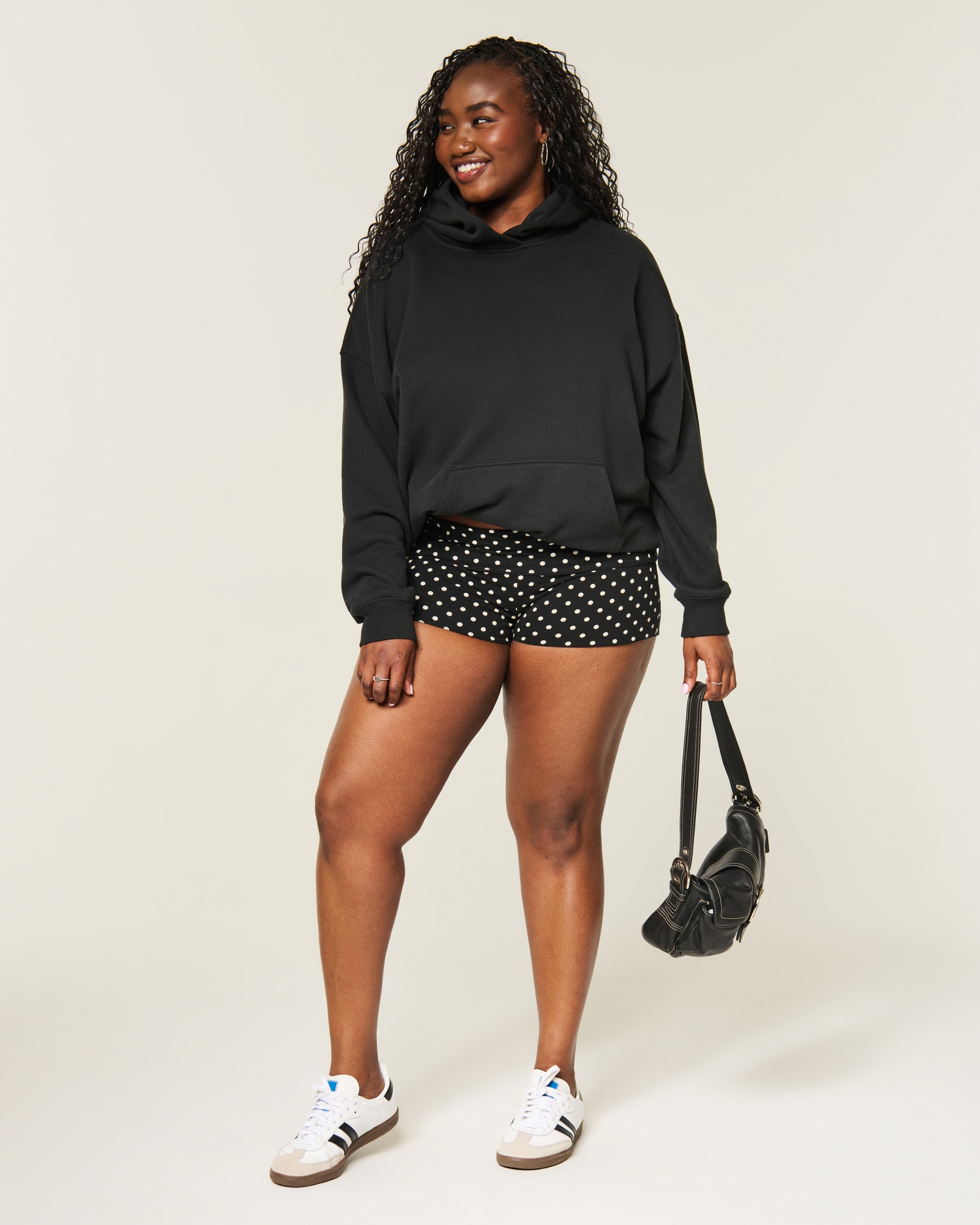  Feel Good Oversized Dot Hoodie