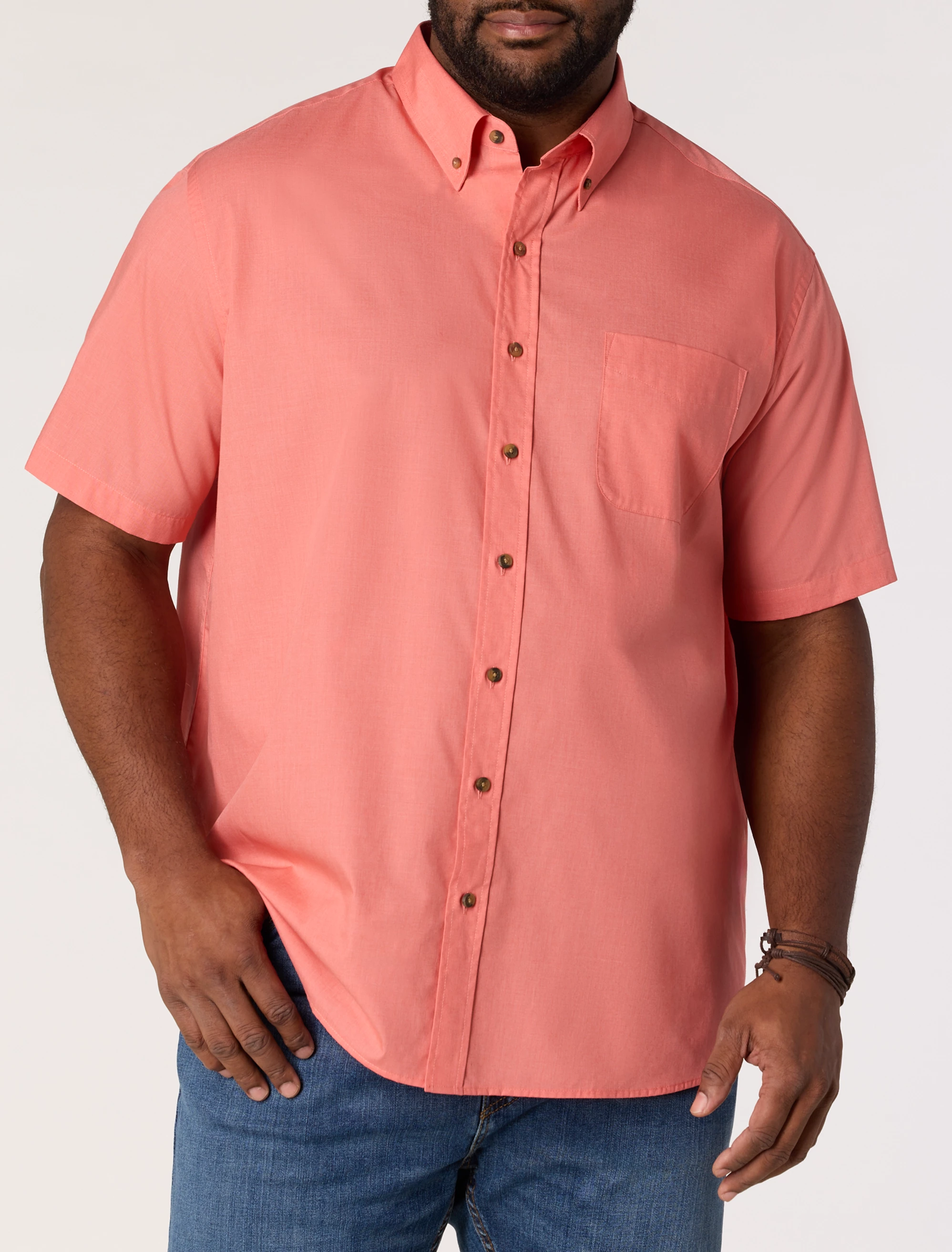 Easy-Care Solid Sport Shirt