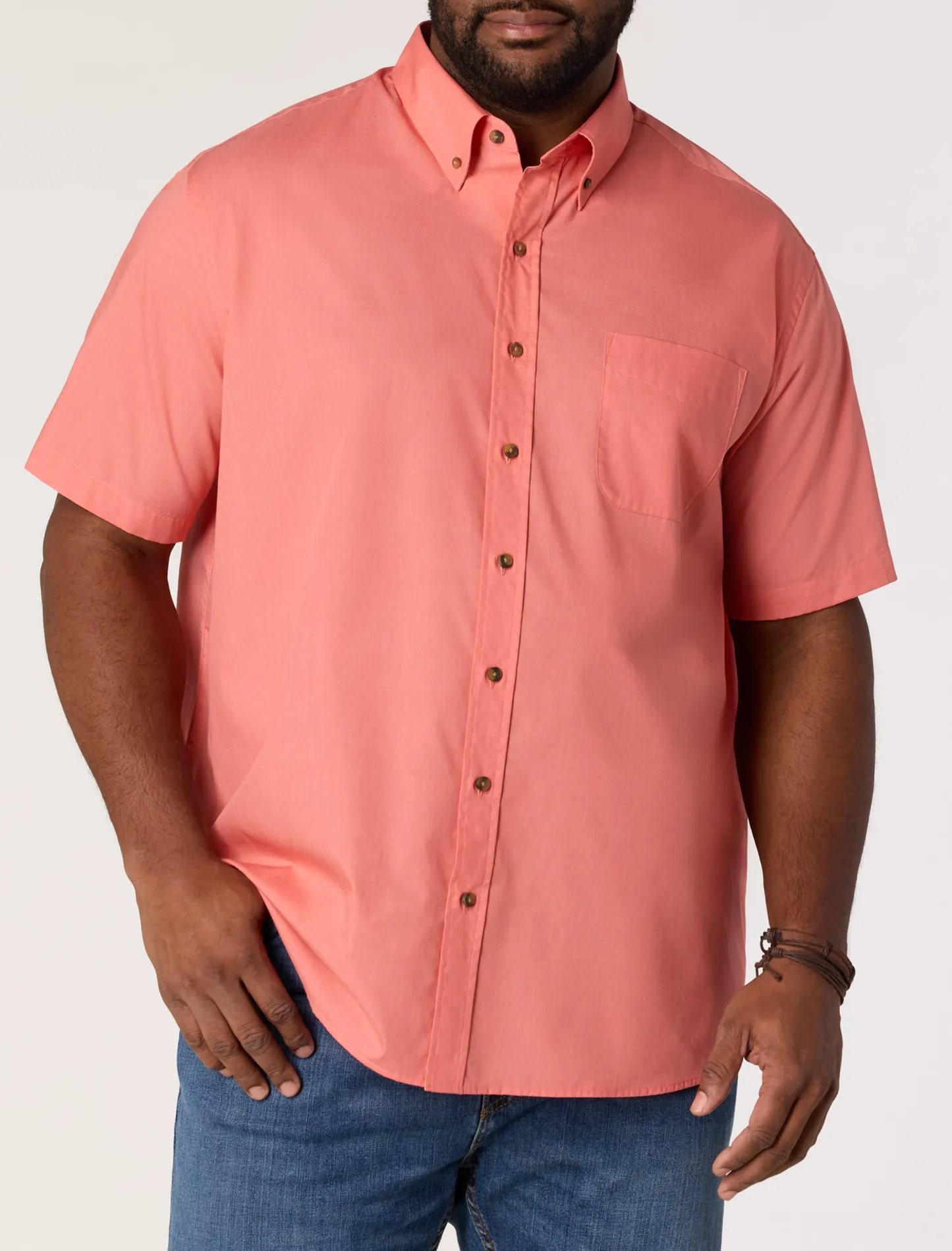 Easy-Care Solid Sport Shirt