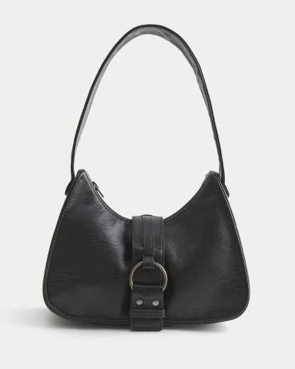 Belted Faux Leather Purse