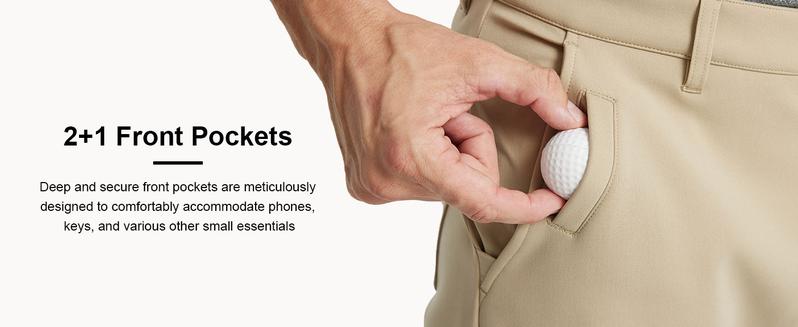 M MAELREG Men’s Golf Fleece Pants Warm Windproof Stretch Casual Outdoor Trousers Daily Wear 30"/32"/34"