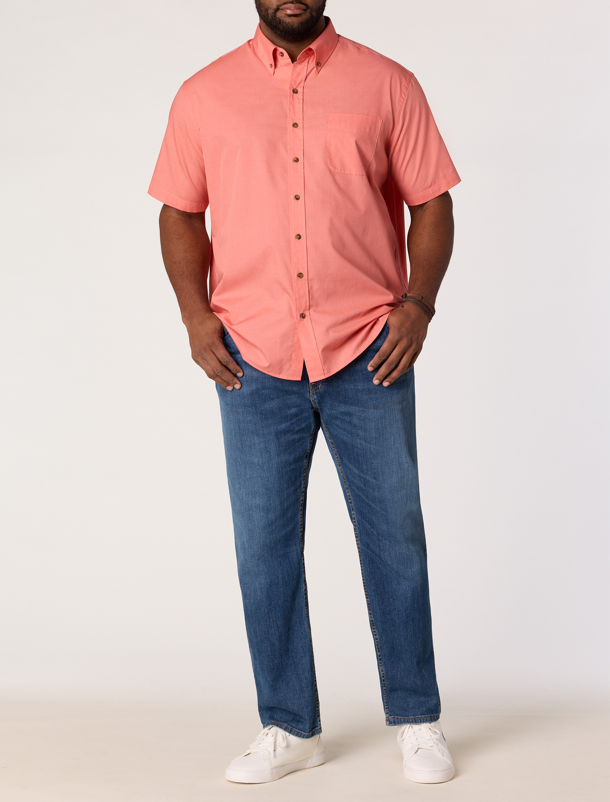 Easy-Care Solid Sport Shirt