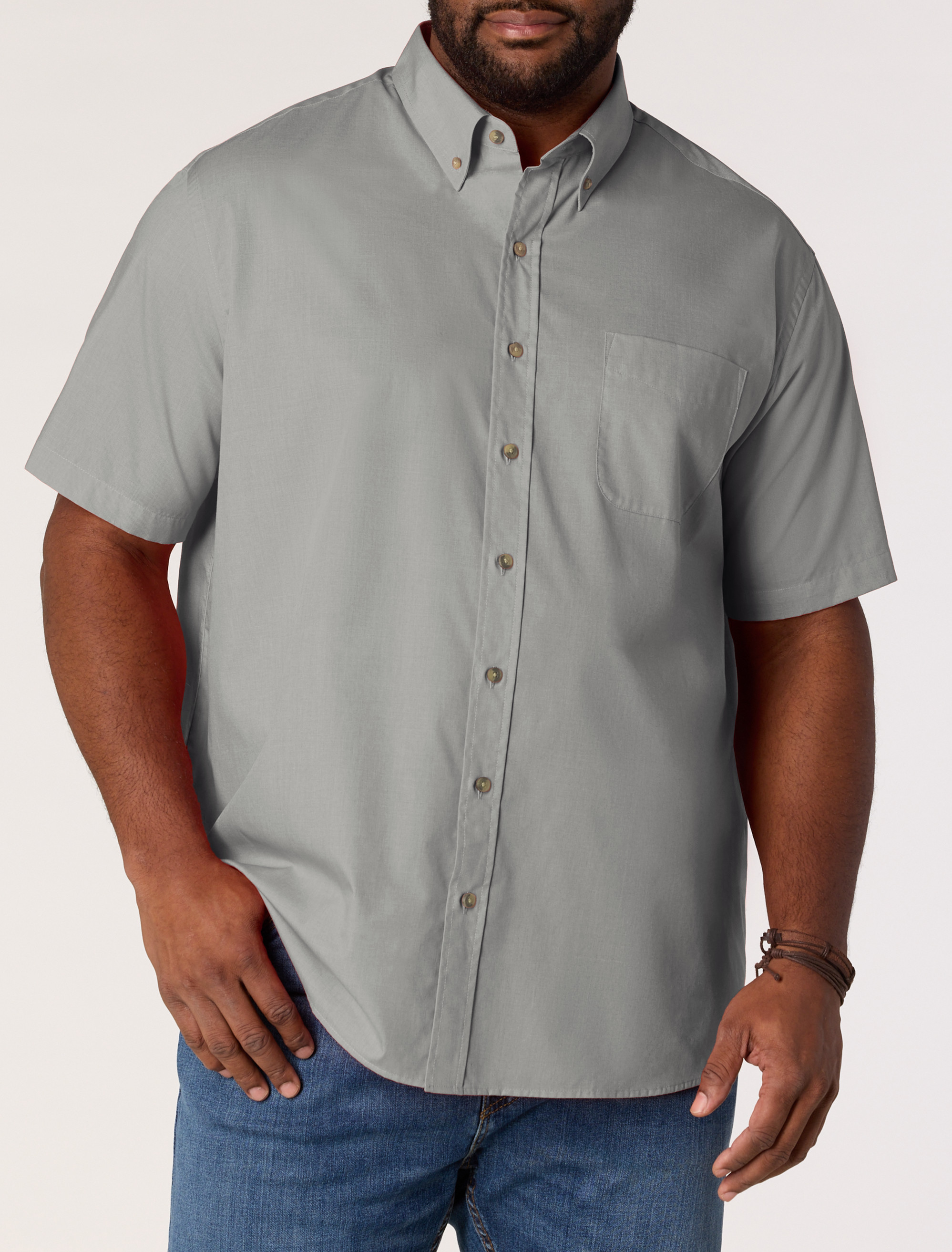 Easy-Care Solid Sport Shirt