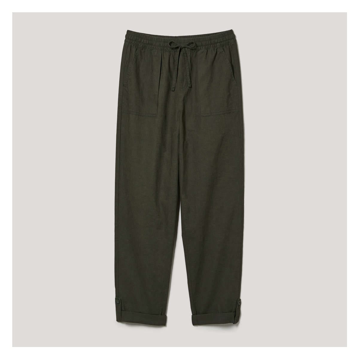Linen-Blend Pant