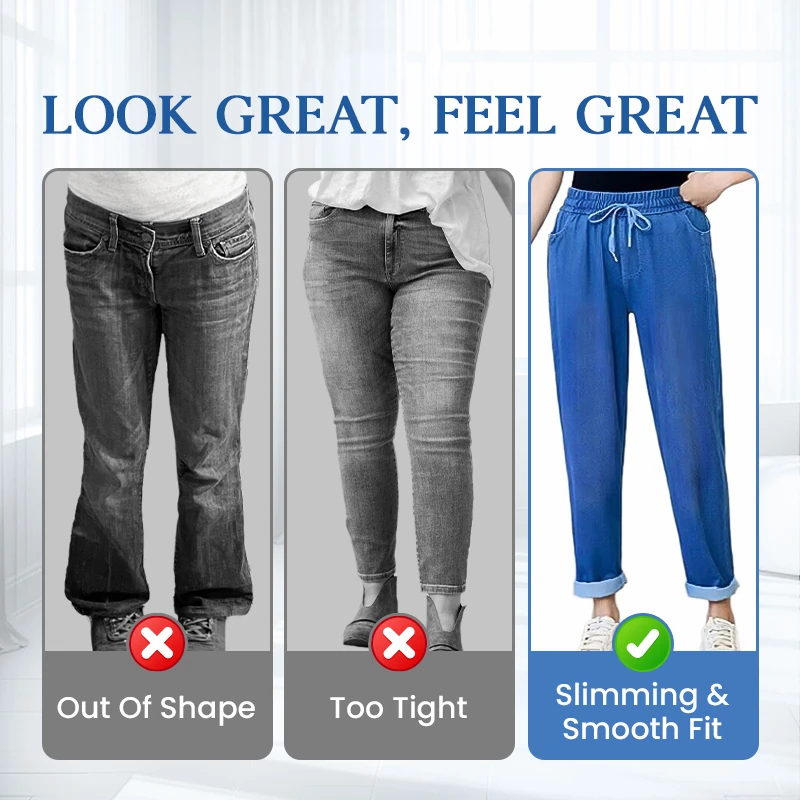⏰Last Day Sale🔥Women's High Waist Ultra-Stretch Mom Jeans