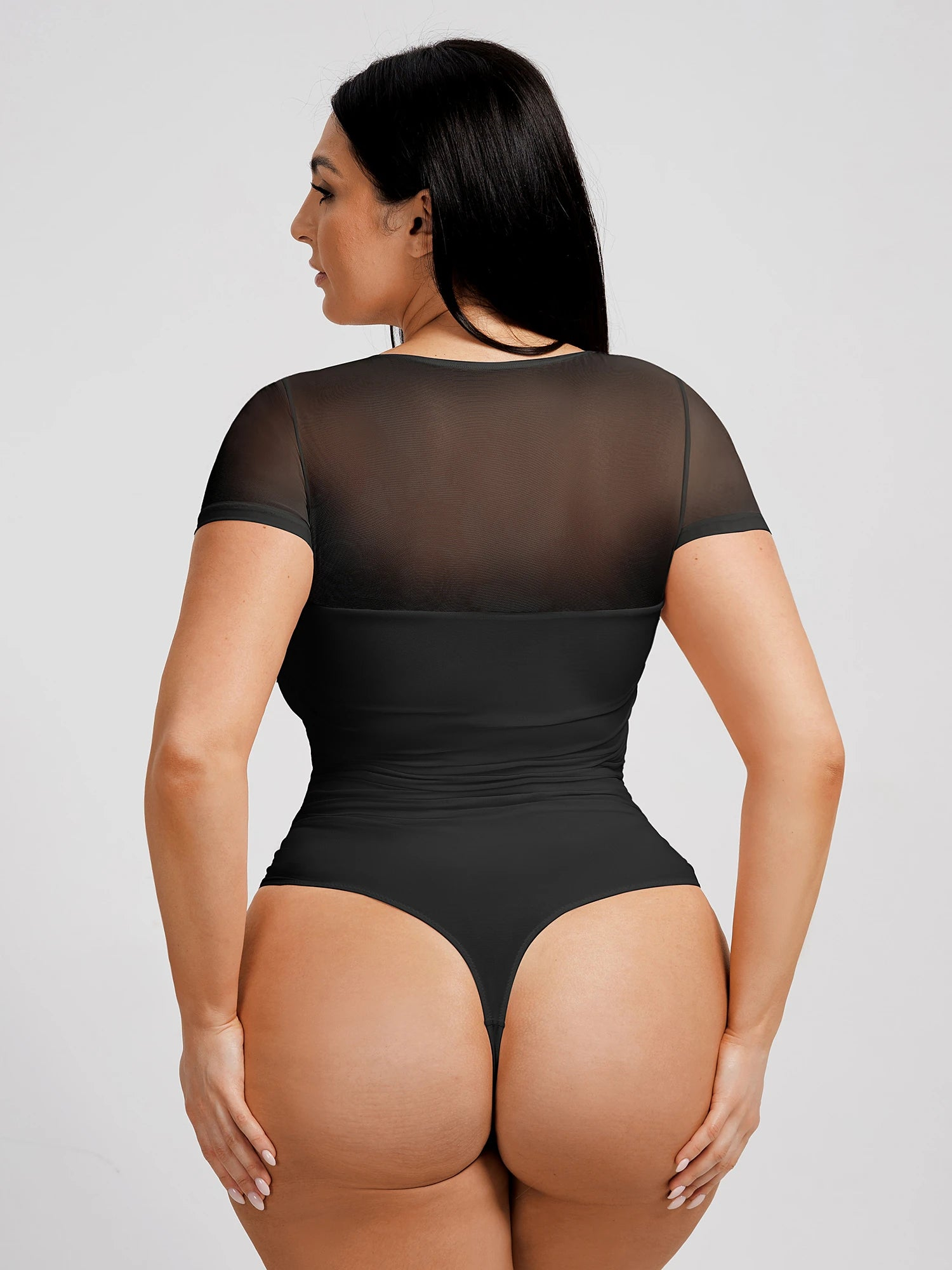 Women's Ultra-Fine Mesh Classic Thong Bodysuit
