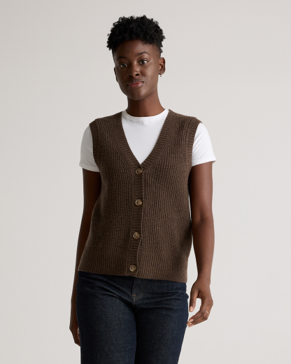 Mongolian Cashmere Fisherman Sweater Vest
