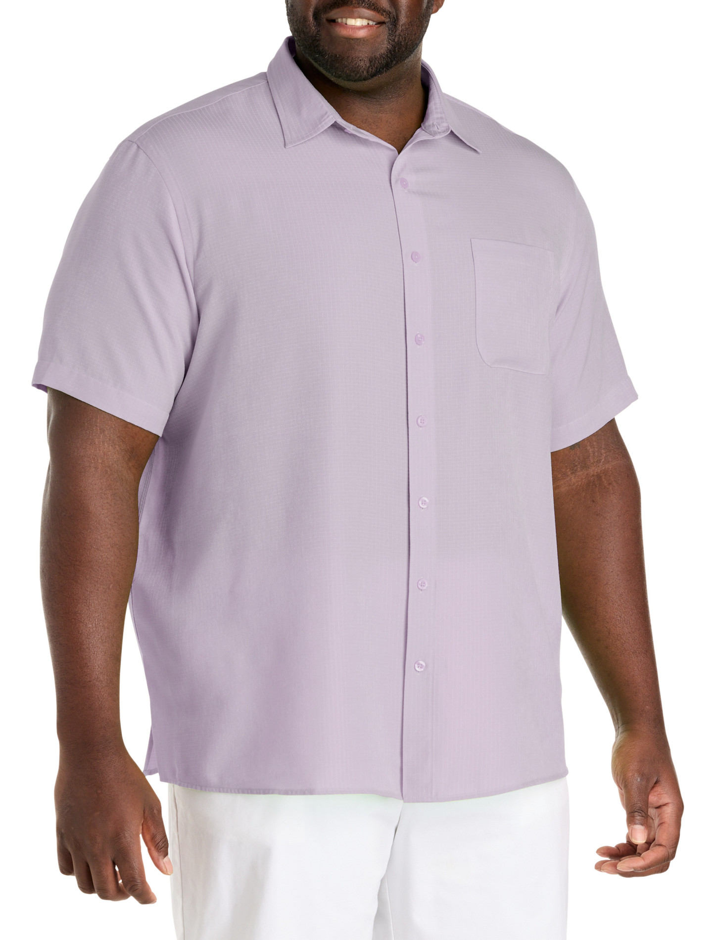 Microfiber Comfort Grid Sport Shirt