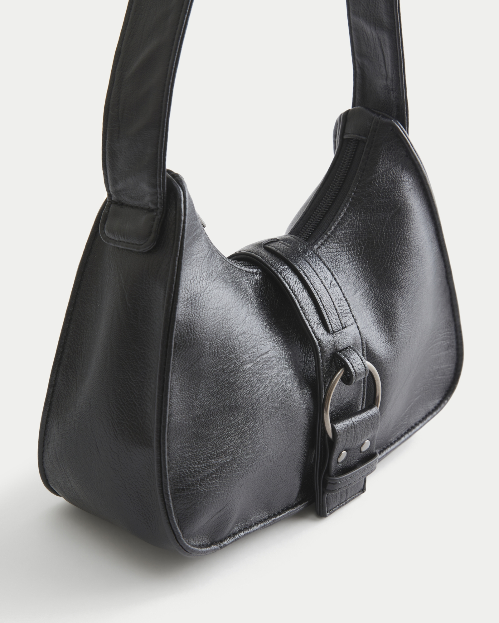 Belted Faux Leather Purse