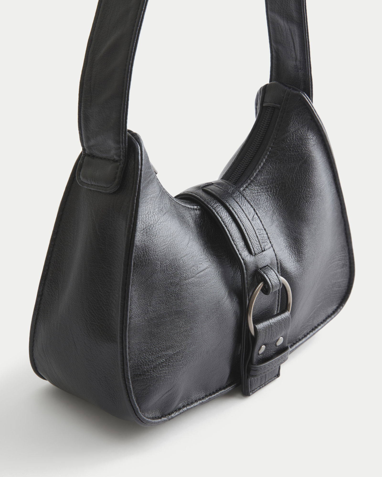 Belted Faux Leather Purse