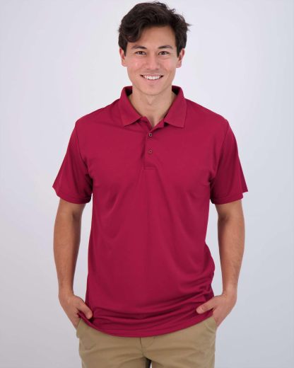 Men's Quick-Dry Short Sleeve Athletic Performance Polo Shirt (Available In Big & Tall)