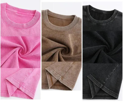 🔥Last Day Promotion🔥Unisex Casual Loose Wash Solid Basic Tees Vintage Oversized T-Shirt