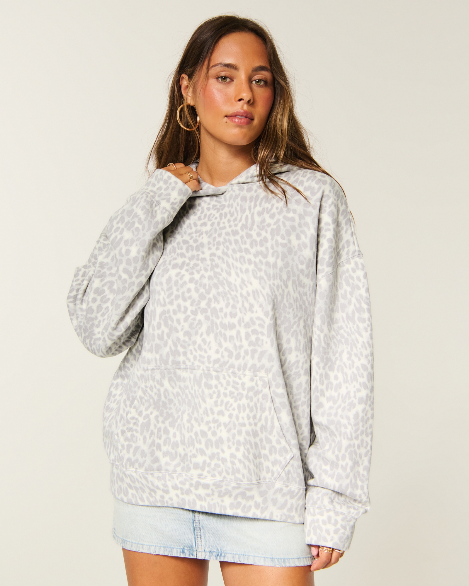  Feel Good Oversized Dot Hoodie