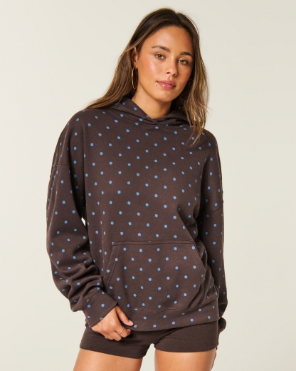 Feel Good Oversized Dot Hoodie