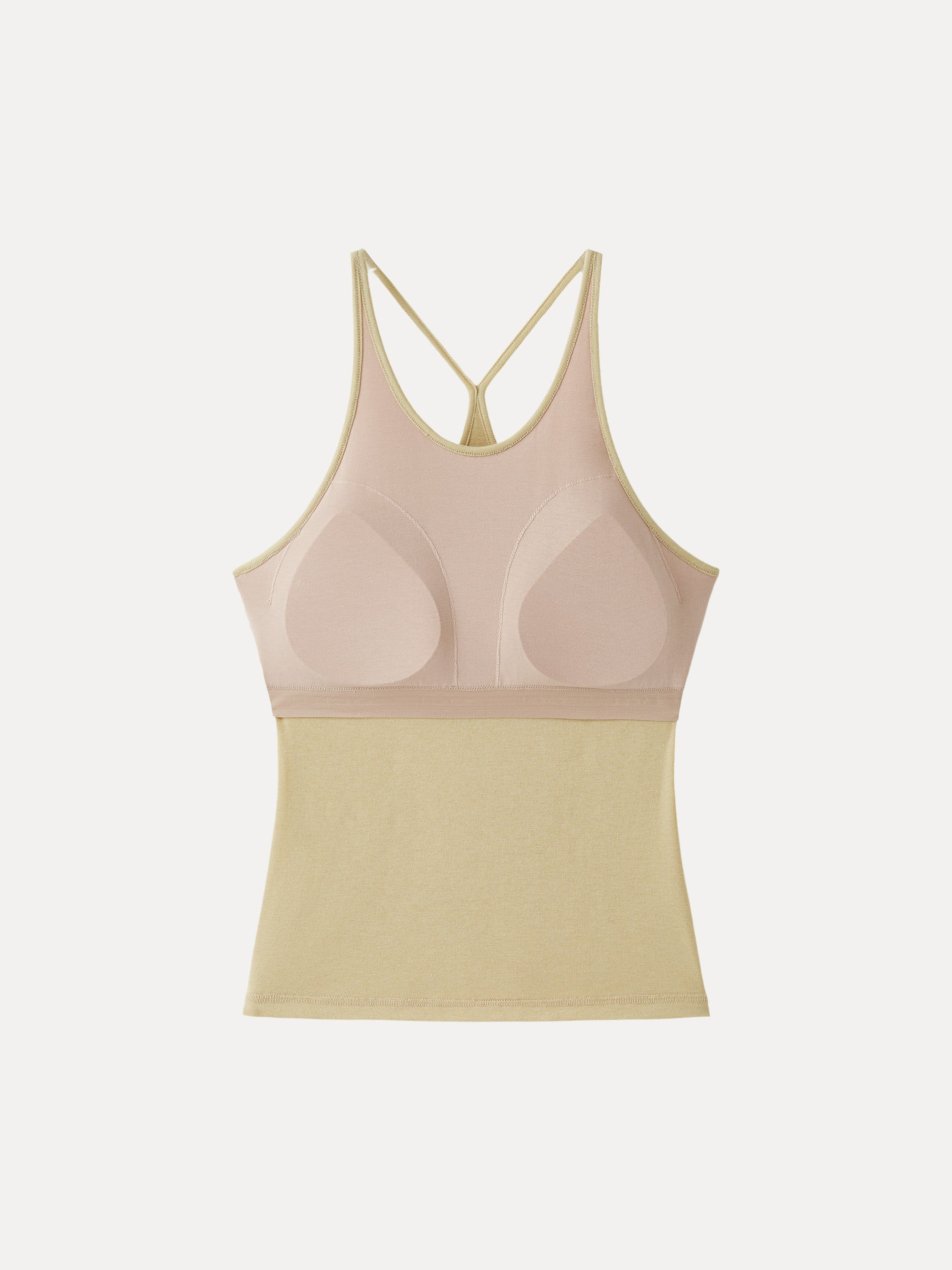 LiteWarm Two-Piece Set Cami with Surplice Ruched Built-In Bra Top