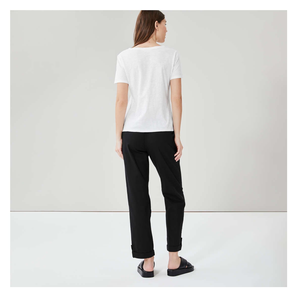 Linen-Blend Pant
