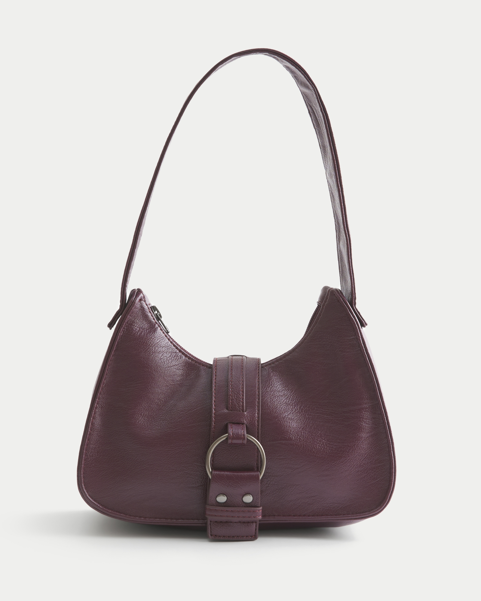 Belted Faux Leather Purse