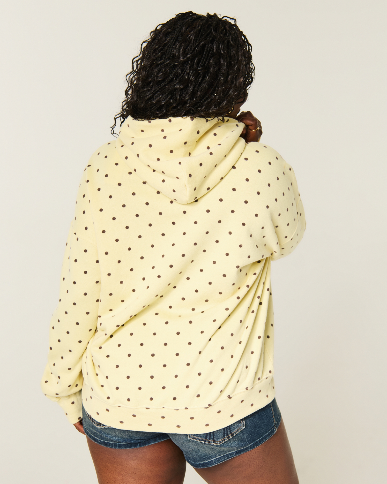  Feel Good Oversized Dot Hoodie