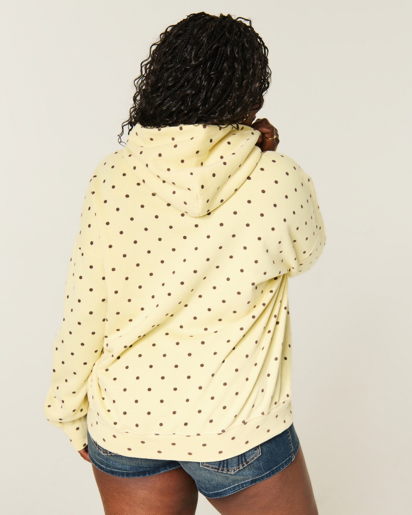  Feel Good Oversized Dot Hoodie