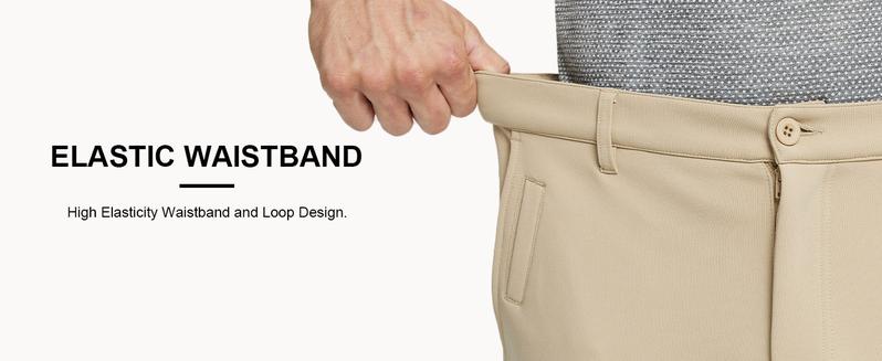 M MAELREG Men’s Golf Fleece Pants Warm Windproof Stretch Casual Outdoor Trousers Daily Wear 30"/32"/34"