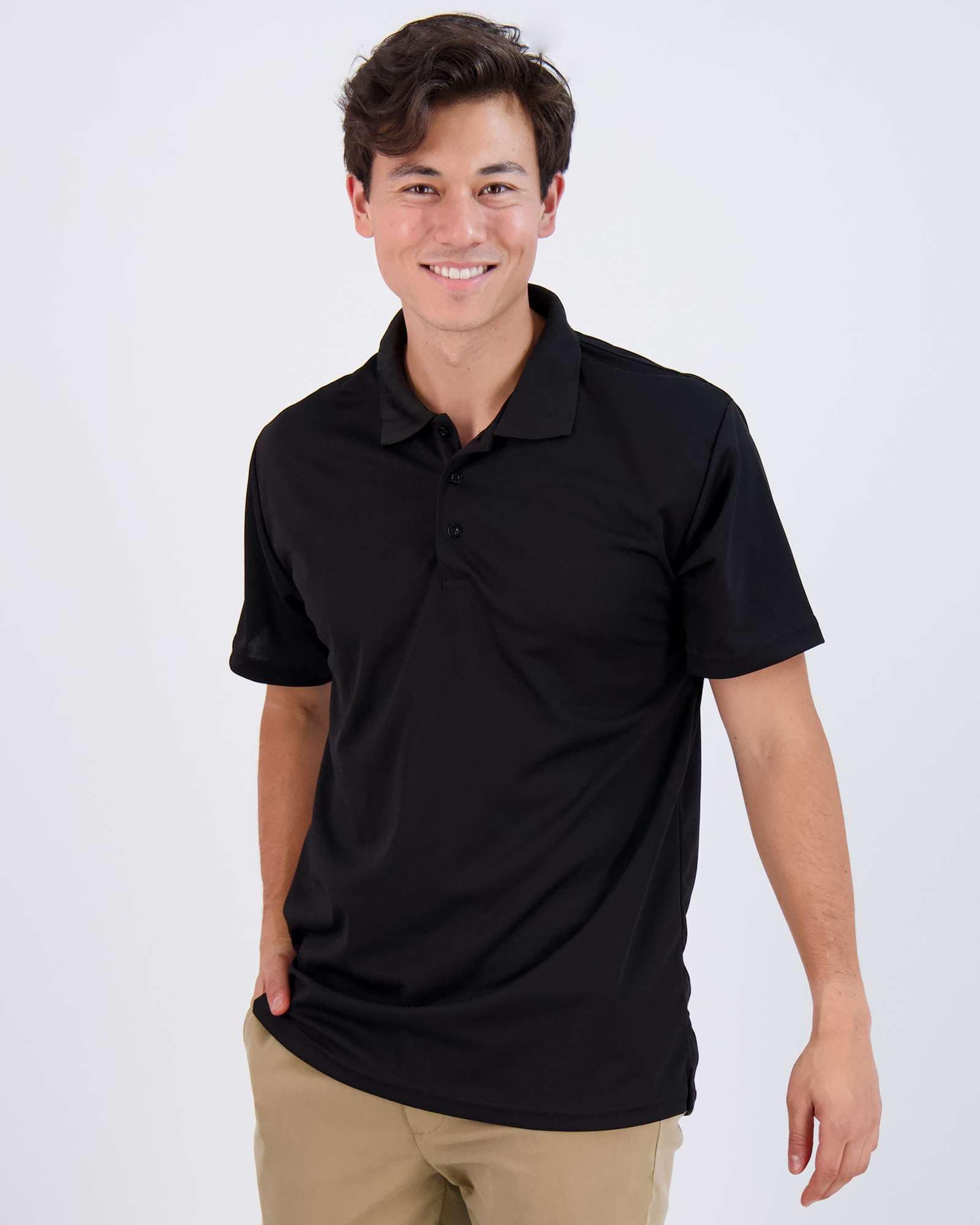 Men's Quick-Dry Short Sleeve Athletic Performance Polo Shirt (Available In Big & Tall)