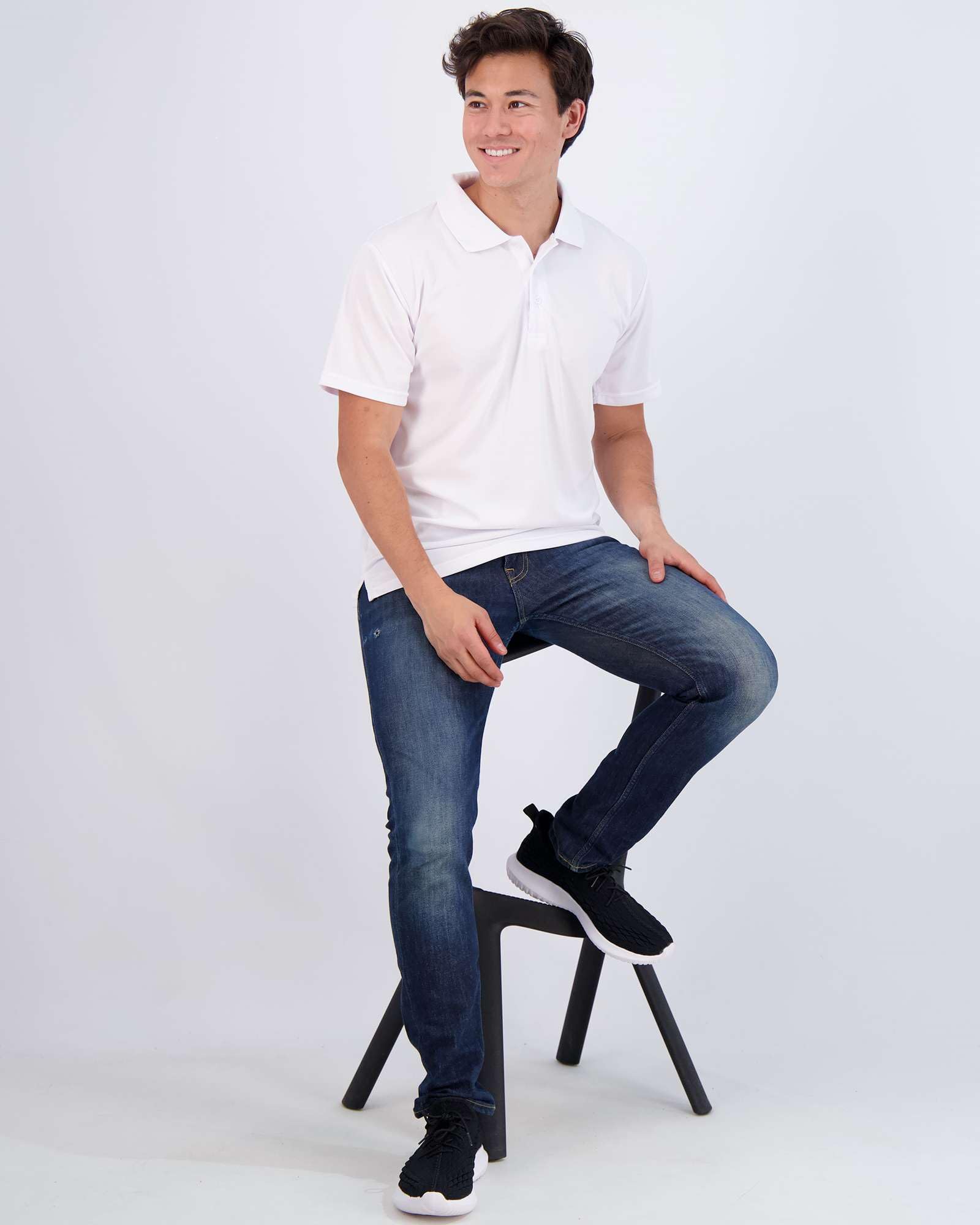 Men's Quick-Dry Short Sleeve Athletic Performance Polo Shirt (Available In Big & Tall)