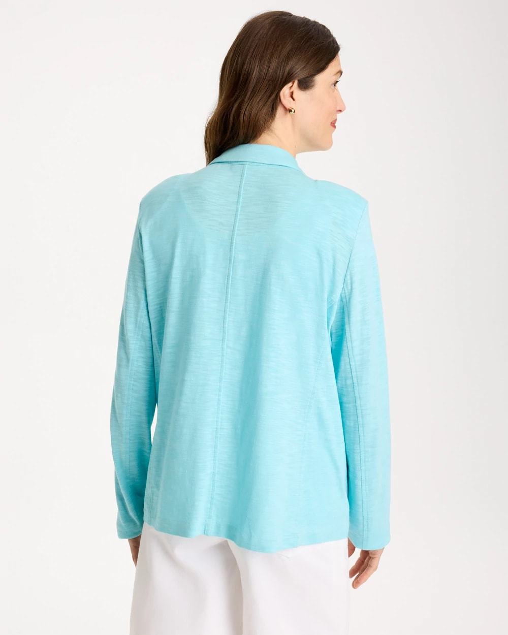 Slub Knit Blazer