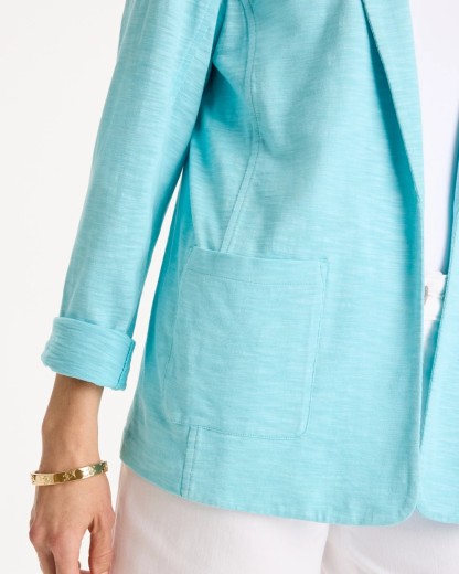 Slub Knit Blazer