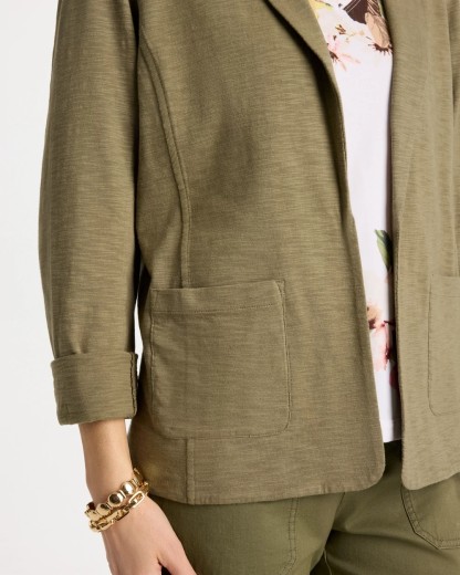 Slub Knit Blazer
