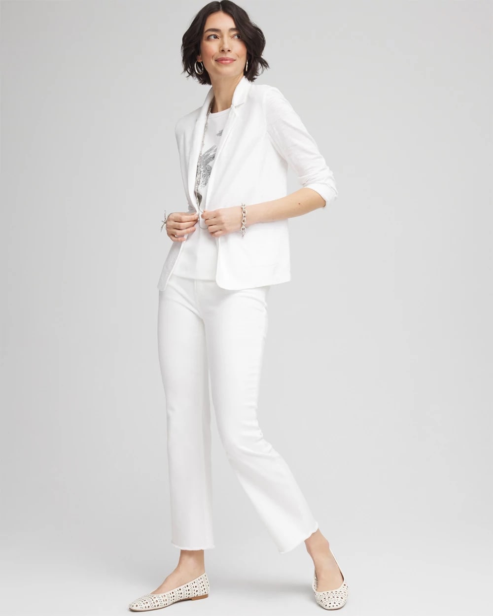 Slub Knit Blazer