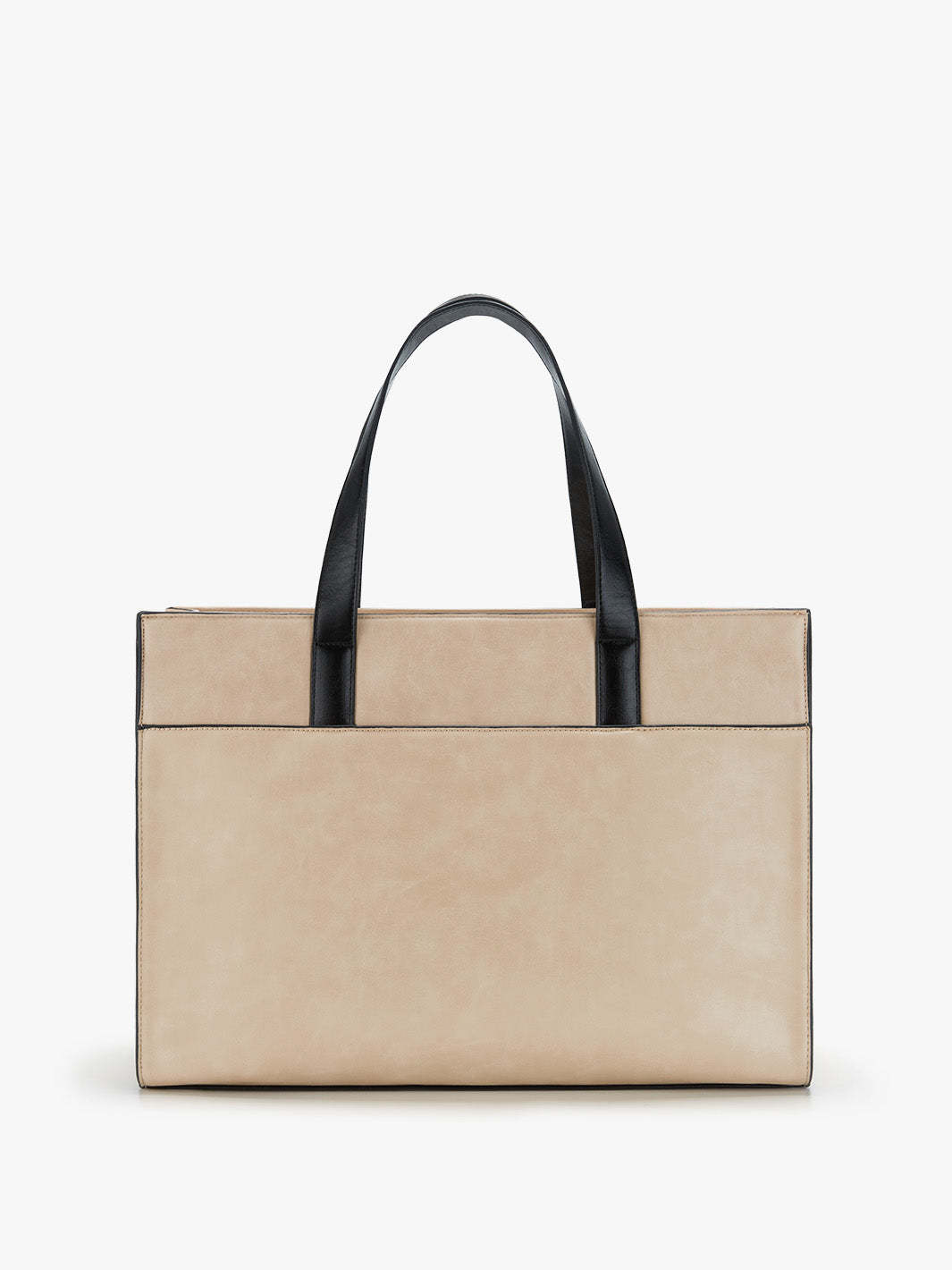 Olivia's Classic PU Leather Handbag for 13-15.6 Inch Laptop Tote