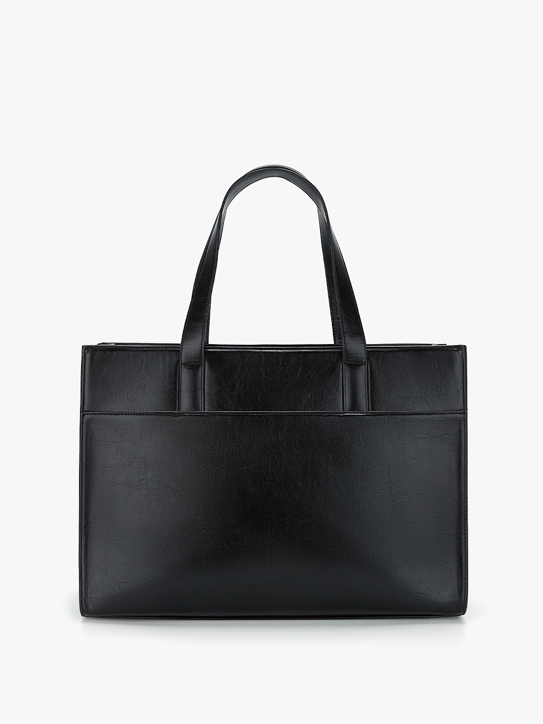 Olivia's Classic PU Leather Handbag for 13-15.6 Inch Laptop Tote