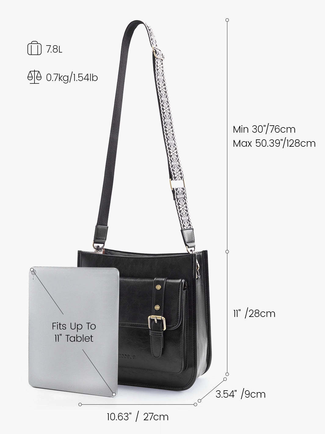 Sophie Vegan Leather Everyday Crossbody Bag