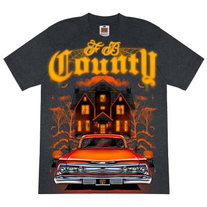 FB County Halloween Graphic Heavy Hard T-Shirts - (JUMBO PRINTS)