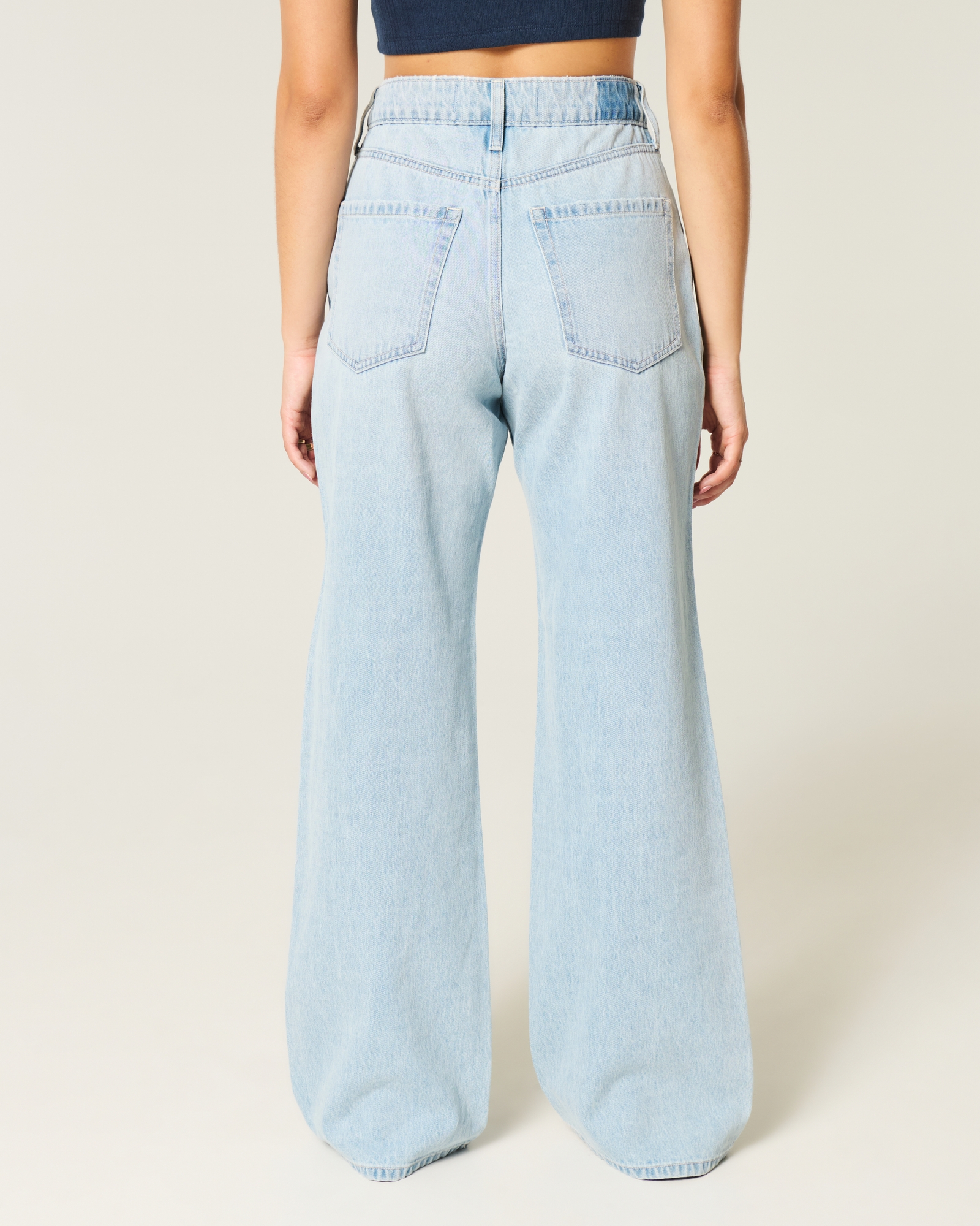 Curvy High-Rise Medium Wash Baggy Jeans