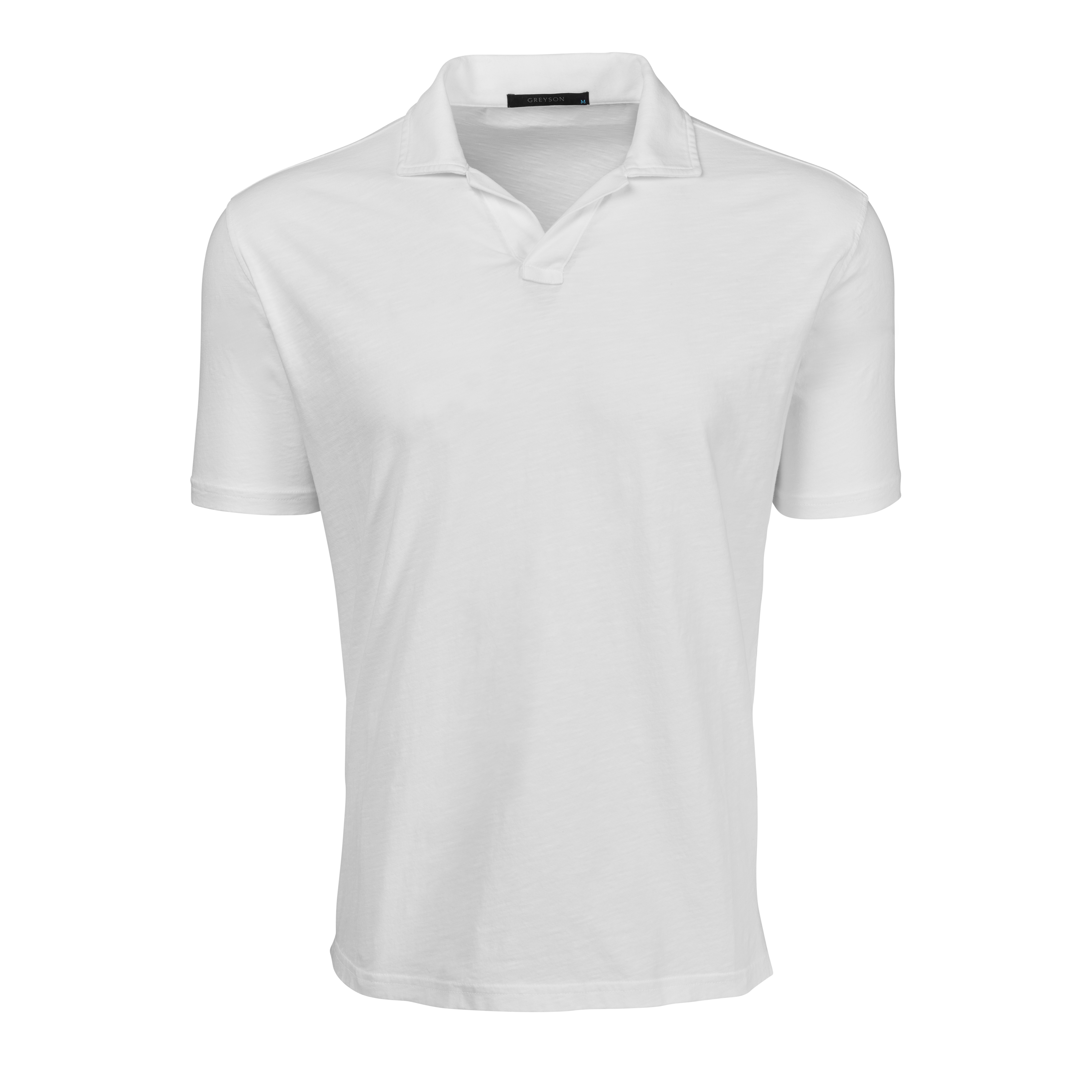 Alpha Slub Johnny Collar Short Sleeve Polo