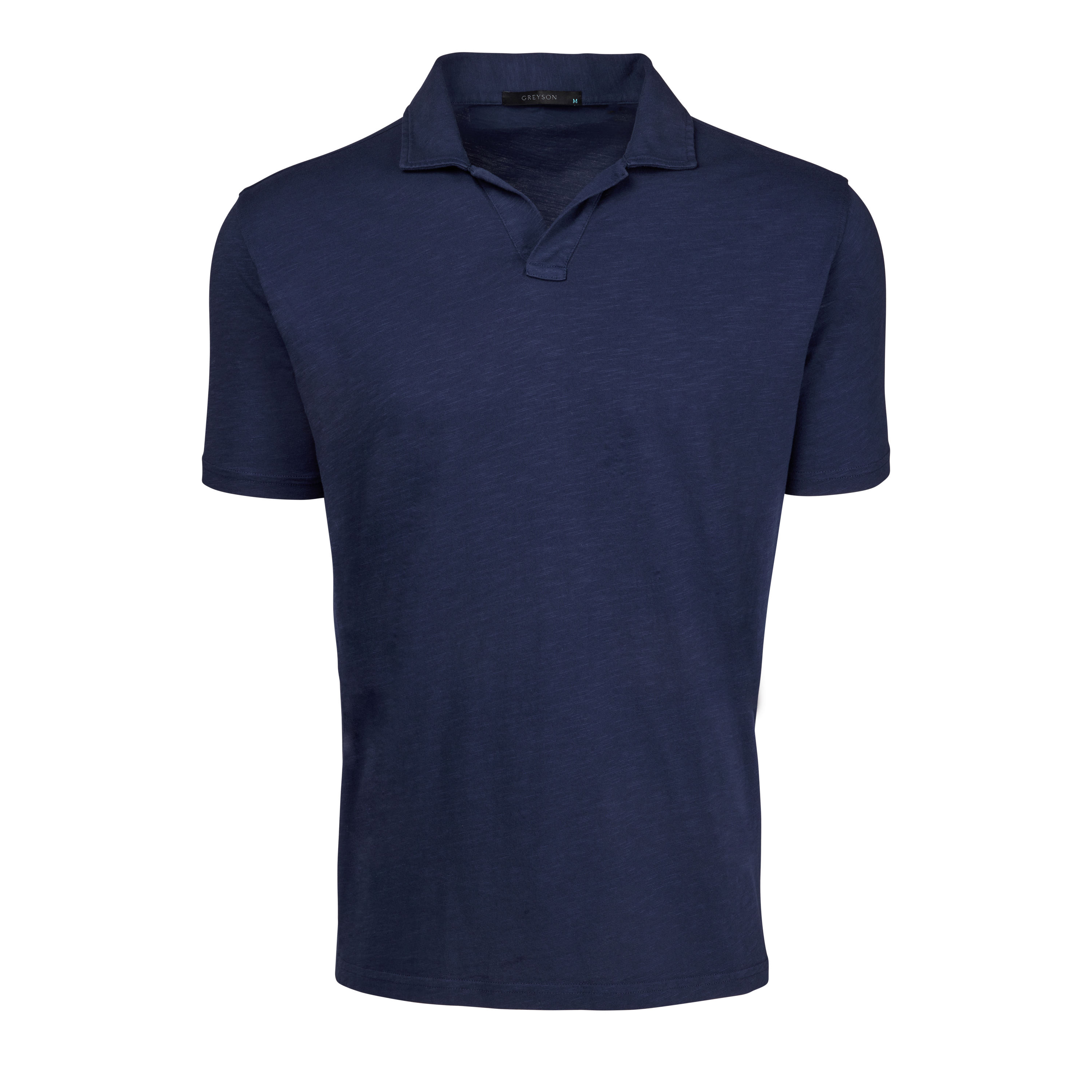 Alpha Slub Johnny Collar Short Sleeve Polo