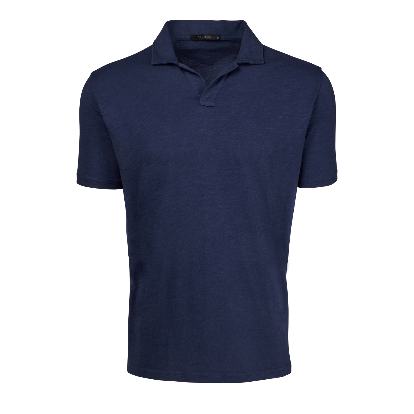 Alpha Slub Johnny Collar Short Sleeve Polo