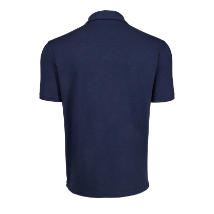 Alpha Slub Johnny Collar Short Sleeve Polo