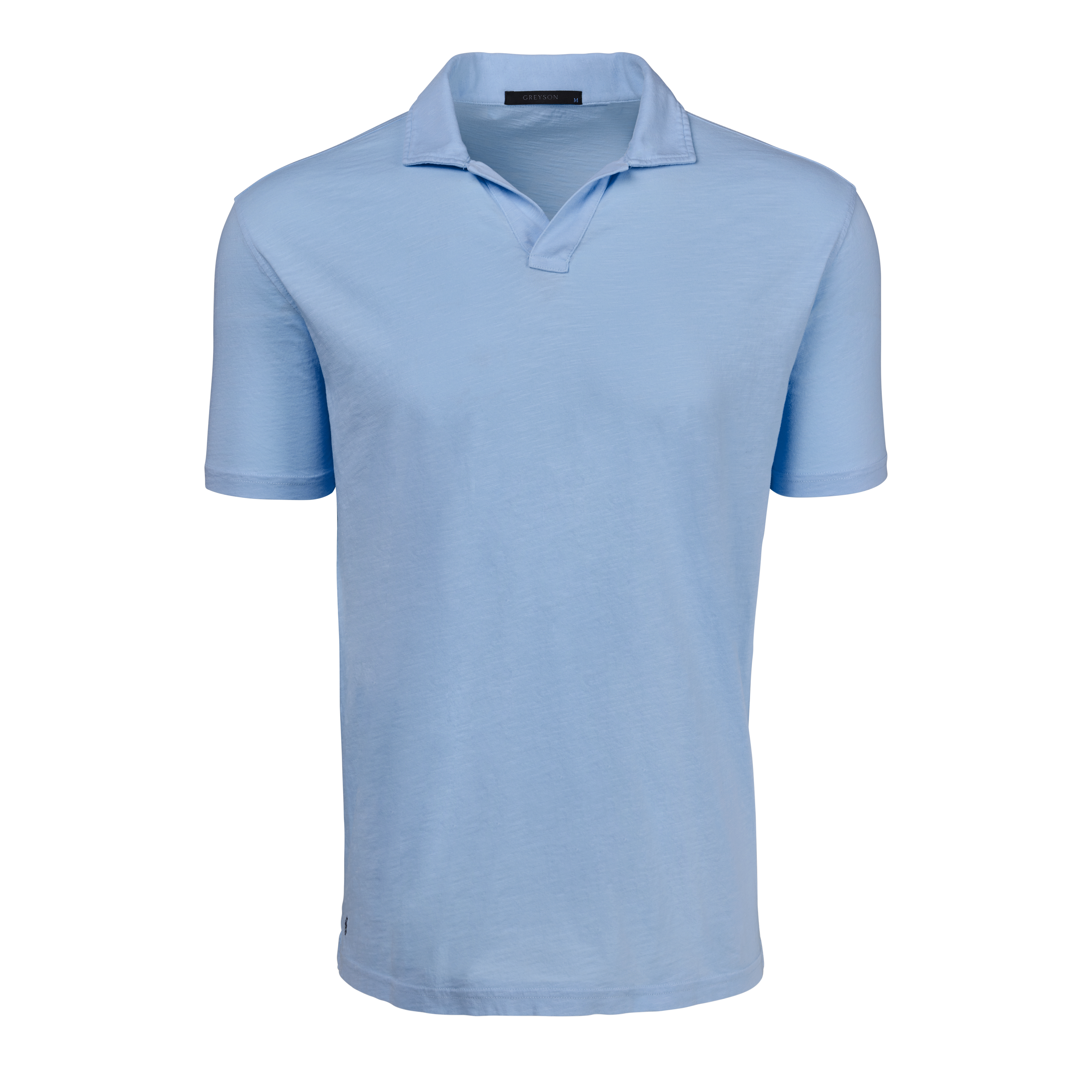 Alpha Slub Johnny Collar Short Sleeve Polo