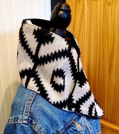 Western Aztec Warm Neck Hood Cowboy Buckaroo Cowl