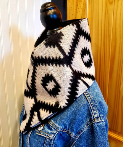 Western Aztec Warm Neck Hood Cowboy Buckaroo Cowl