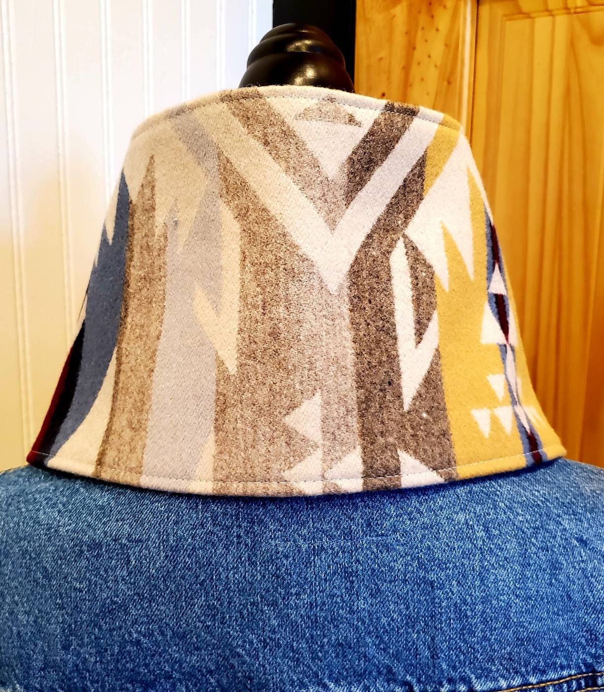 Western Aztec Warm Neck Hood Cowboy Buckaroo Cowl