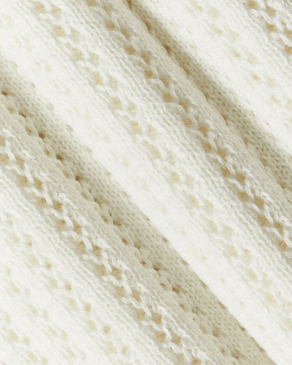 Relaxed-Fit Sweater Vest with Fancy Stitches