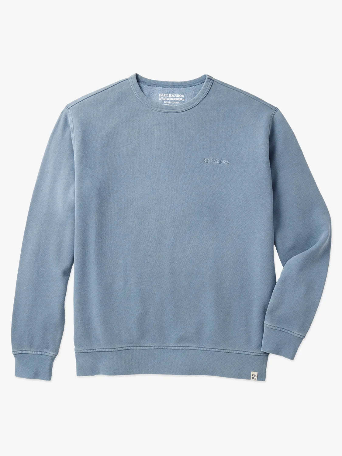 The Vintage-Wash Saltaire Crewneck | Slate